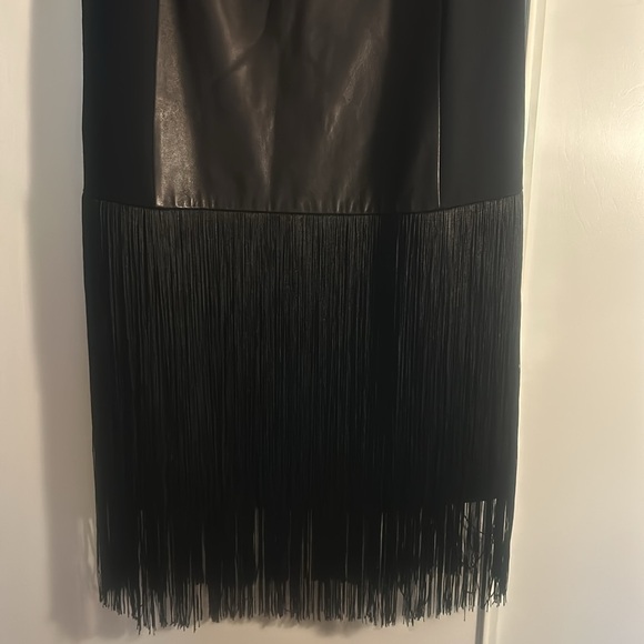 🎉4X HOST PICK🎉 Rag & Bone “Corina” Lambskin Leather Fringe Dress - Picture 6 of 10